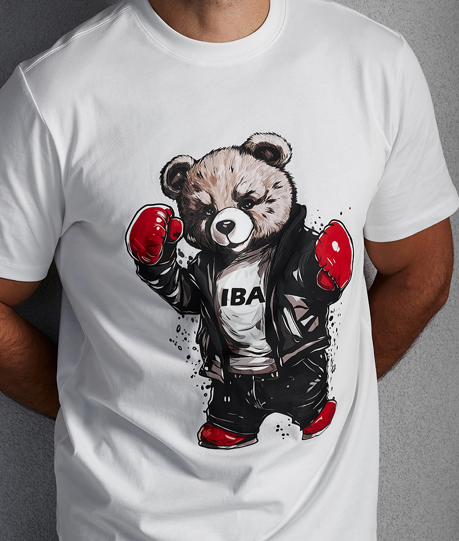 Футболка с принтом Teddy Rock IBA