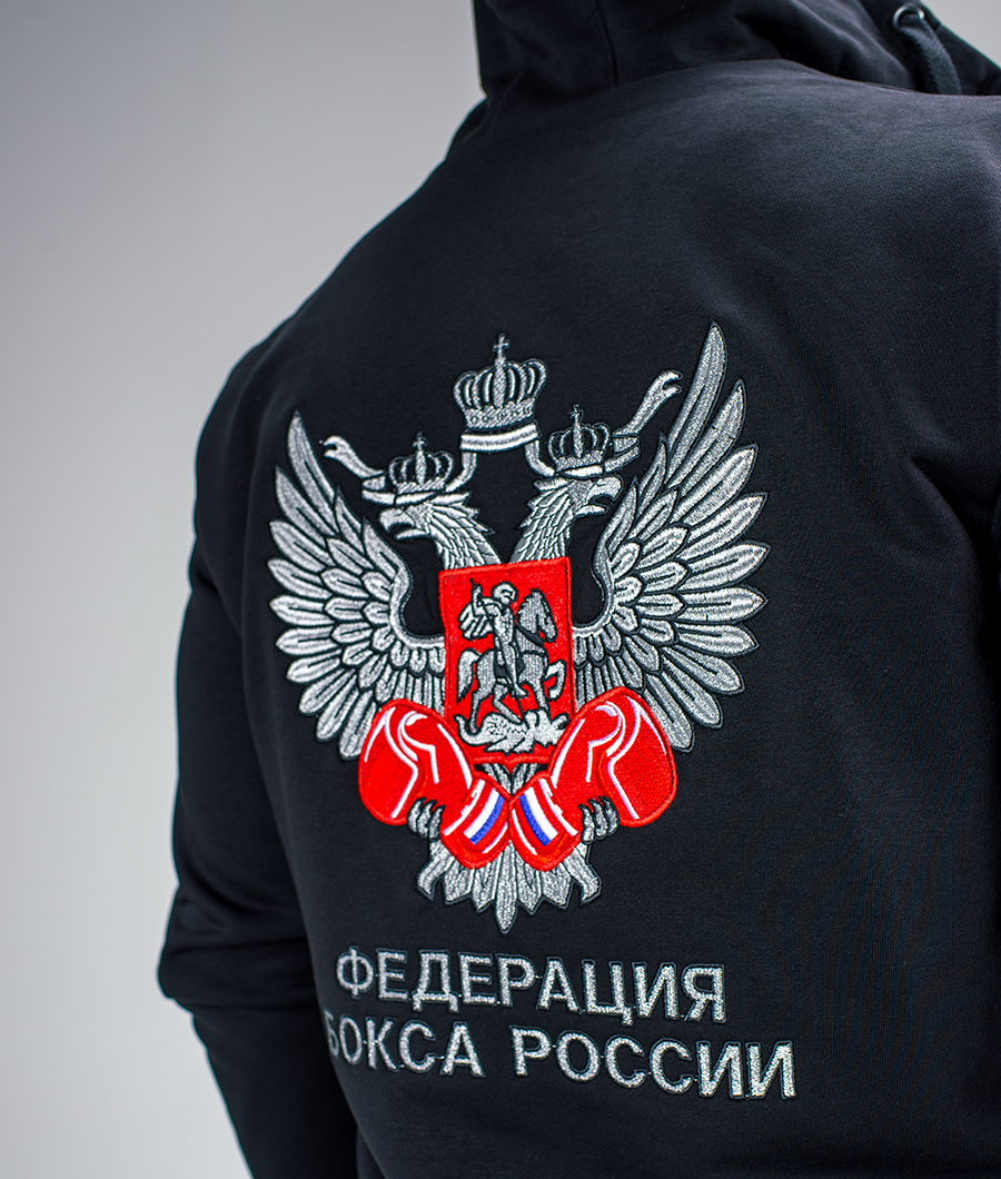 Худи на молнии Классик черное