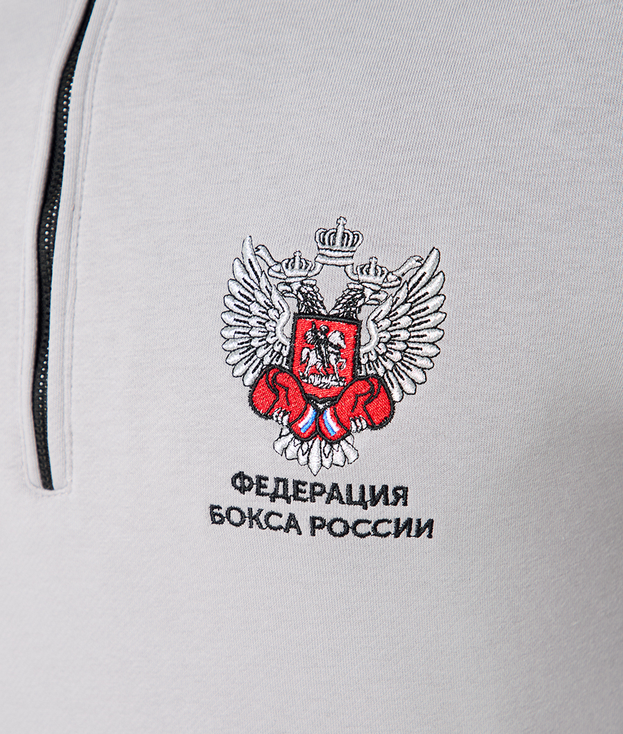Толстовка полузамок Классик серая