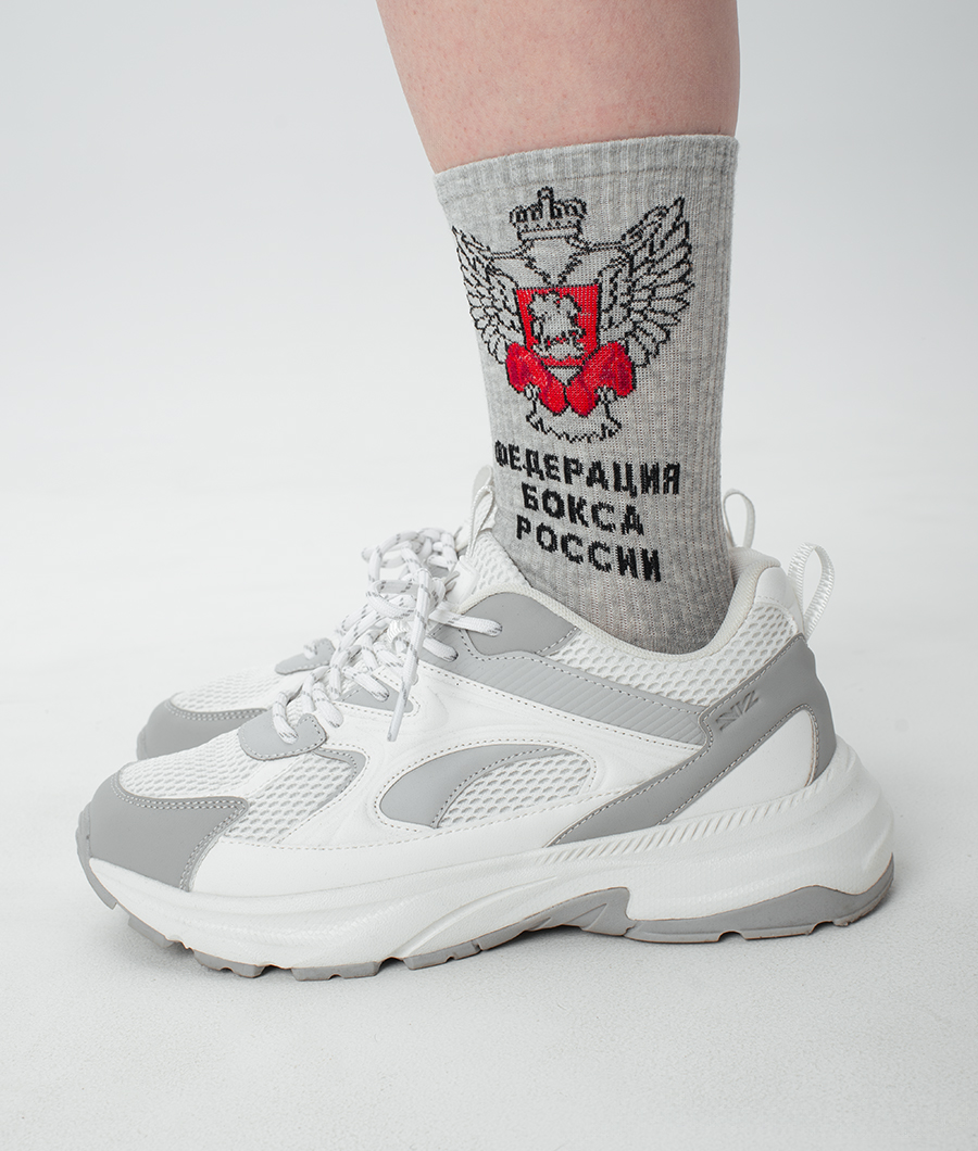 Носки серые Федерация бокса России